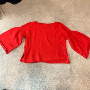 Lou & Grey orange sweater with wide sleeves size M